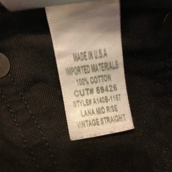 AGOLDE Lana Mid Rise Vintage Straight Jeans - Picture 8 of 9